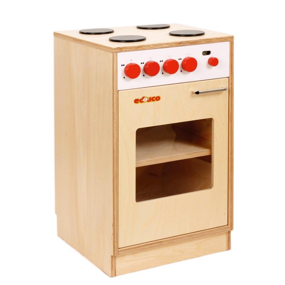 Legekøkken Komfur Træ Fra Educo - Coolbaby  - 8719924038144