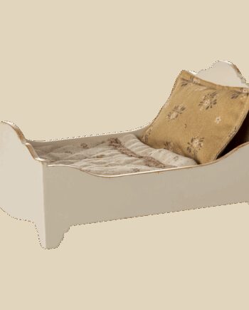 Hvid Vintage Seng Træ Rå Maileg Til Mus - Maileg Coolbaby  - 5707304147077